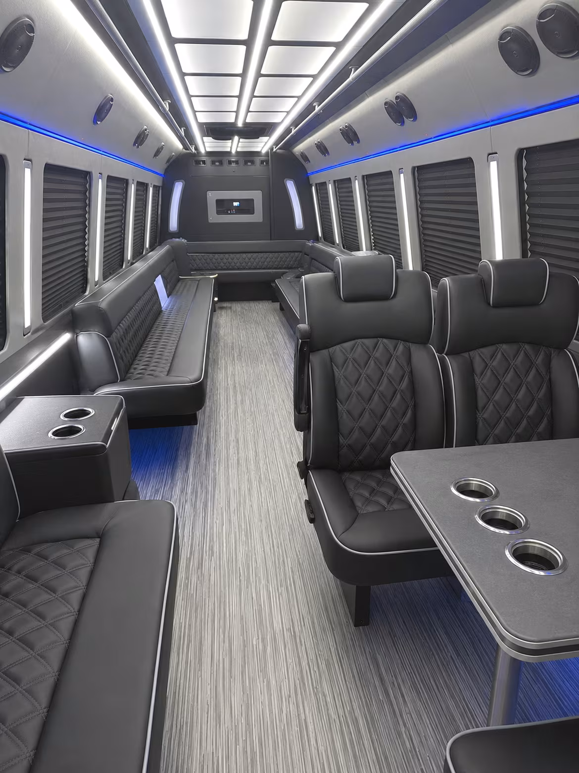 cheyenne 25 passenger party bus inside