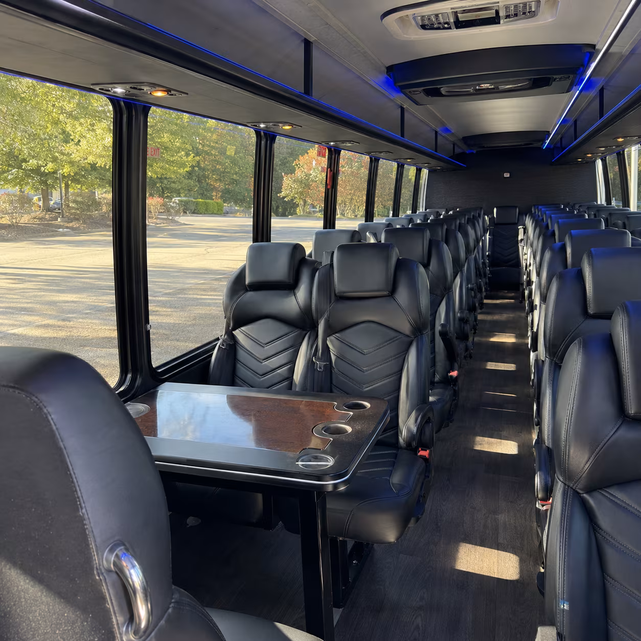 cheyenne 28 passenger minibus inside