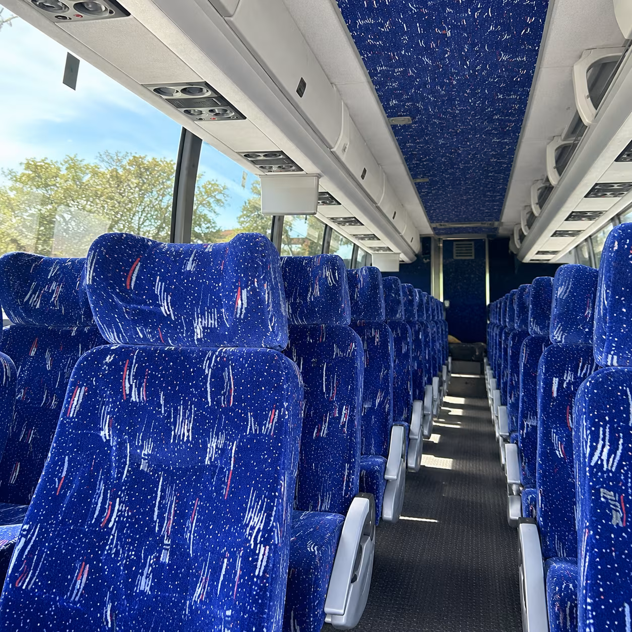 cheyenne 56 passenger charter bus interior
