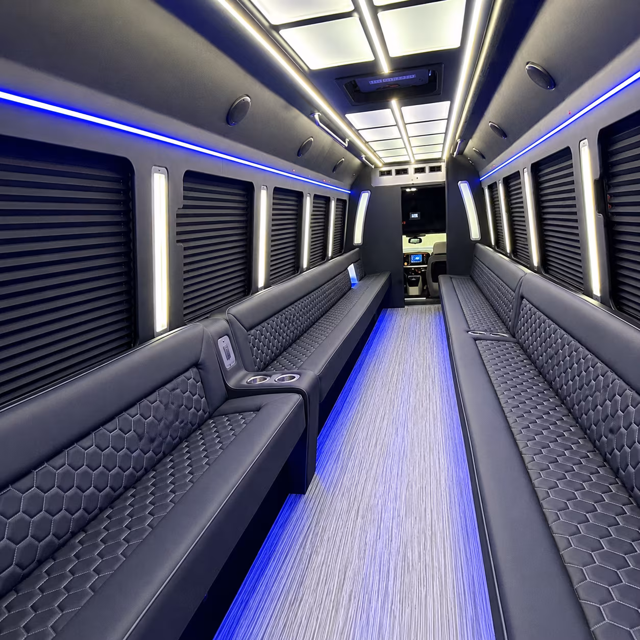 cheyenne party bus rental interior